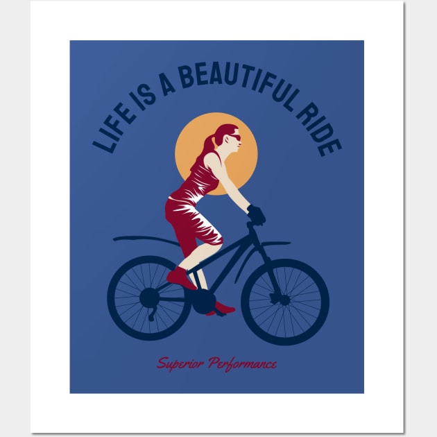 life is a beautiful ride Wall Art by busines_night